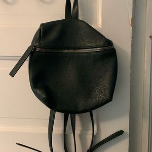 Leather backpack